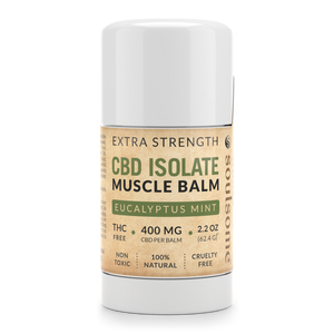 Muscle Balm CBD Isolate Extra Strength Eucalyptus Mint by Soulsome Strength 400MG