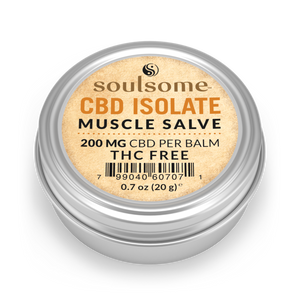 Muscle Salve CBD Isolate 200 MG CBD Per Balm THC Free by Soulsome